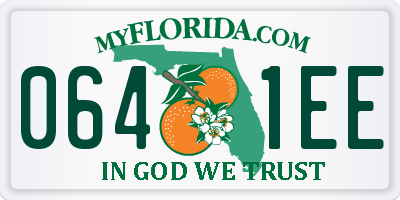 FL license plate 0641EE