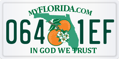 FL license plate 0641EF