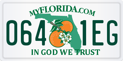FL license plate 0641EG