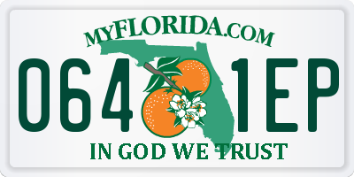 FL license plate 0641EP