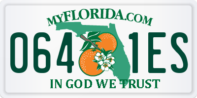 FL license plate 0641ES