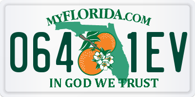 FL license plate 0641EV