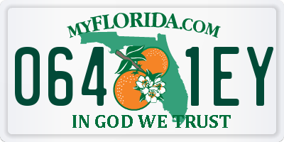 FL license plate 0641EY