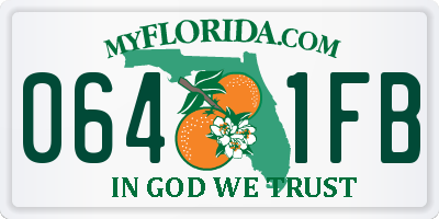 FL license plate 0641FB