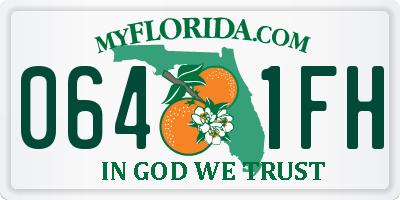 FL license plate 0641FH