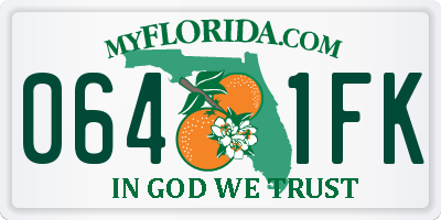 FL license plate 0641FK