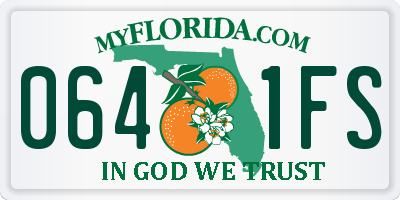 FL license plate 0641FS