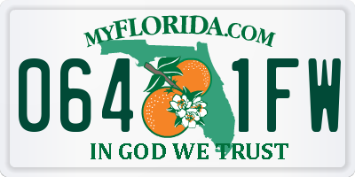 FL license plate 0641FW