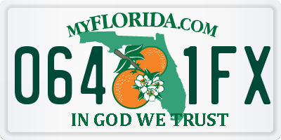 FL license plate 0641FX