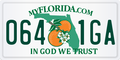 FL license plate 0641GA