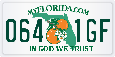 FL license plate 0641GF