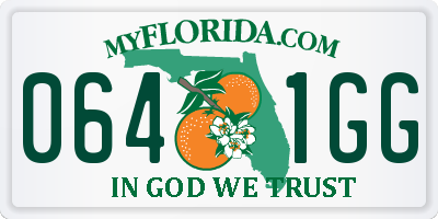 FL license plate 0641GG