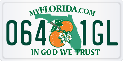 FL license plate 0641GL