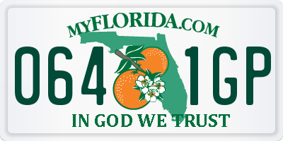 FL license plate 0641GP