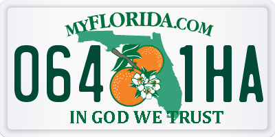 FL license plate 0641HA