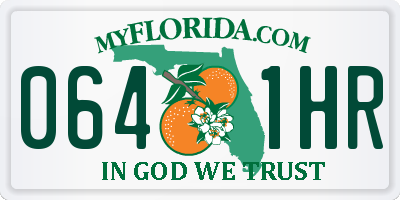 FL license plate 0641HR