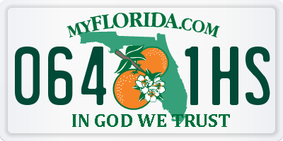FL license plate 0641HS