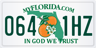 FL license plate 0641HZ