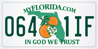 FL license plate 0641IF