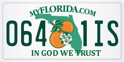FL license plate 0641IS