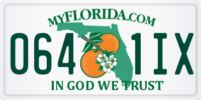 FL license plate 0641IX