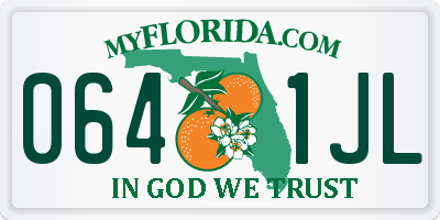 FL license plate 0641JL