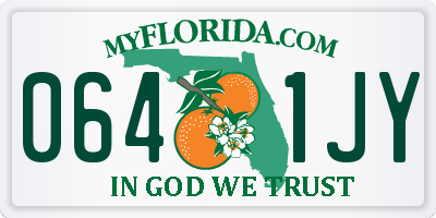 FL license plate 0641JY