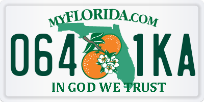 FL license plate 0641KA
