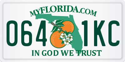 FL license plate 0641KC