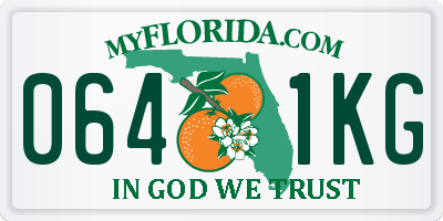 FL license plate 0641KG
