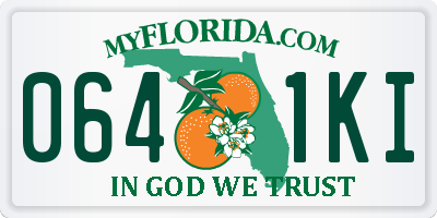 FL license plate 0641KI
