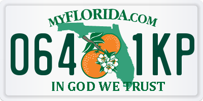 FL license plate 0641KP
