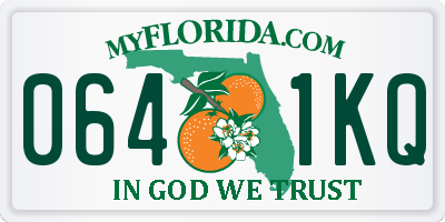 FL license plate 0641KQ