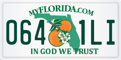 FL license plate 0641LI