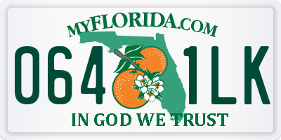 FL license plate 0641LK