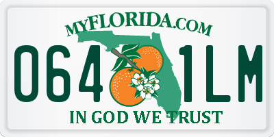 FL license plate 0641LM