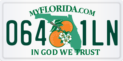 FL license plate 0641LN