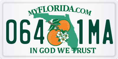 FL license plate 0641MA
