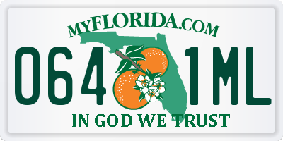 FL license plate 0641ML