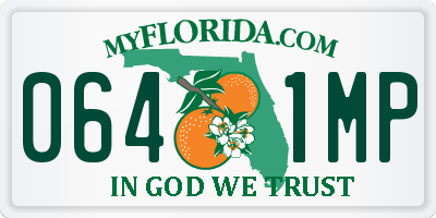 FL license plate 0641MP