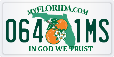 FL license plate 0641MS
