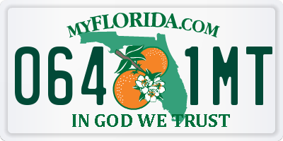 FL license plate 0641MT