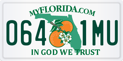 FL license plate 0641MU