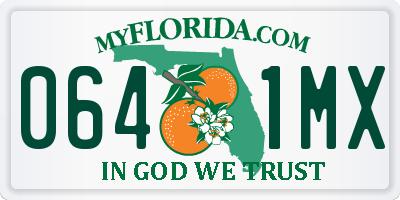 FL license plate 0641MX