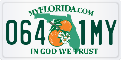 FL license plate 0641MY