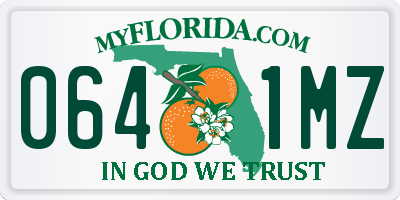 FL license plate 0641MZ