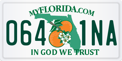 FL license plate 0641NA