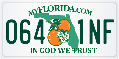FL license plate 0641NF