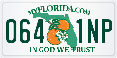 FL license plate 0641NP