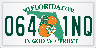 FL license plate 0641NQ